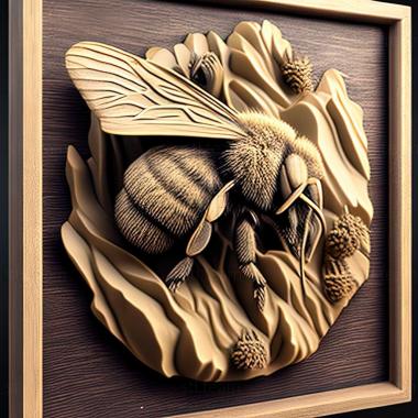 3D модель Bombus glacialis (STL)